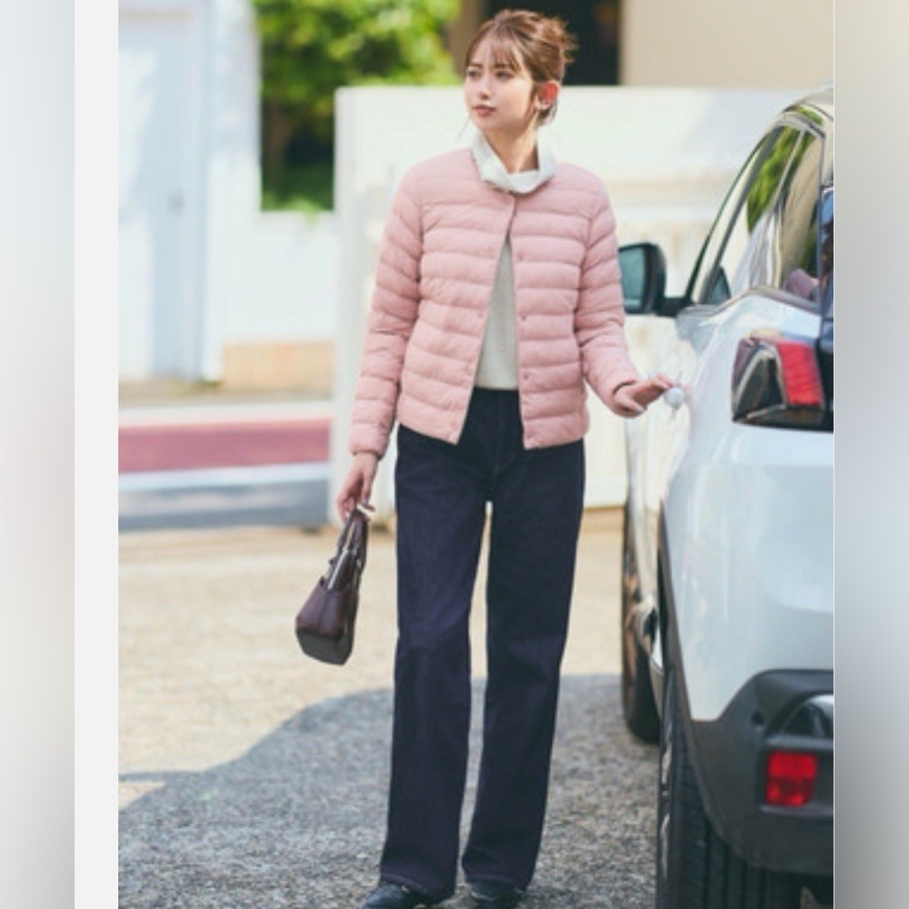 Uniqlo Pufftech Compact Light Jacket Women Pink Spring Fall XXL